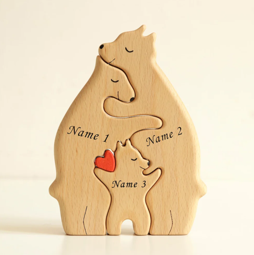 Wooden Bears Family Puzzle