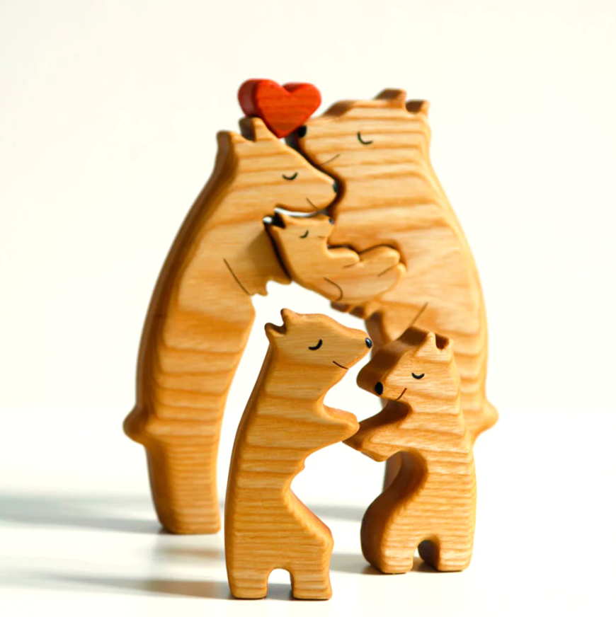 Wooden Bears Family Puzzle