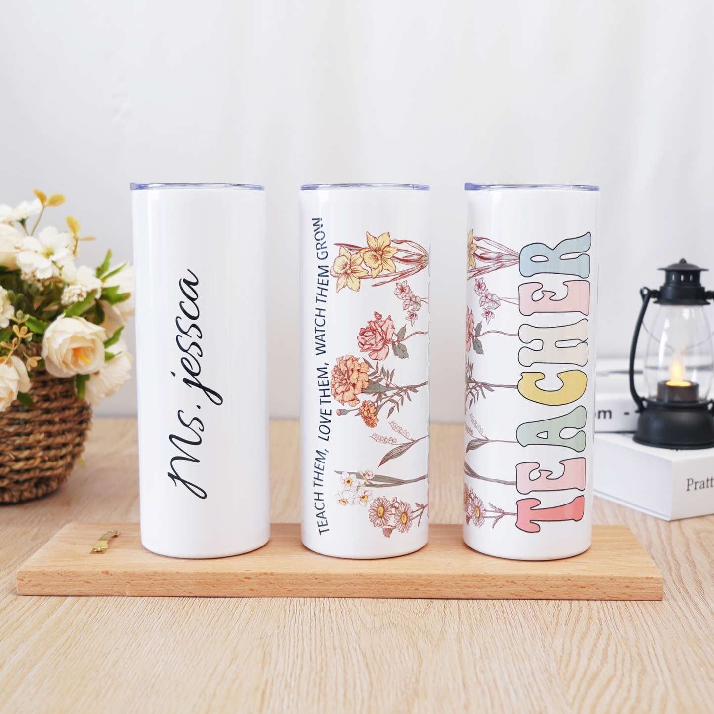Custom Teacher Name Tumbler(buy 2 free shopping❤️)