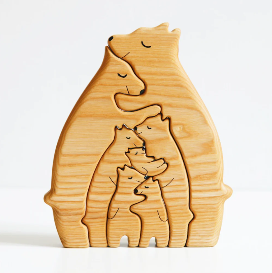 Wooden Bears Family Puzzle