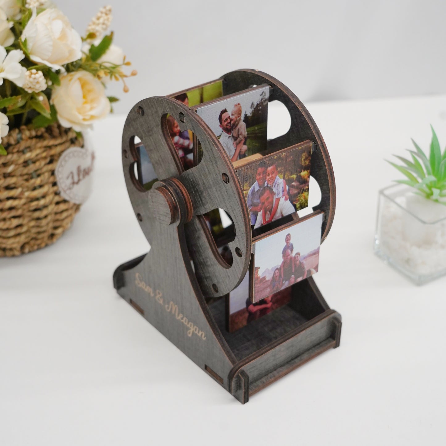 (To Dad)Personalized Mini Ferris Wheel with Photos(buy 2 free shipping❤️)