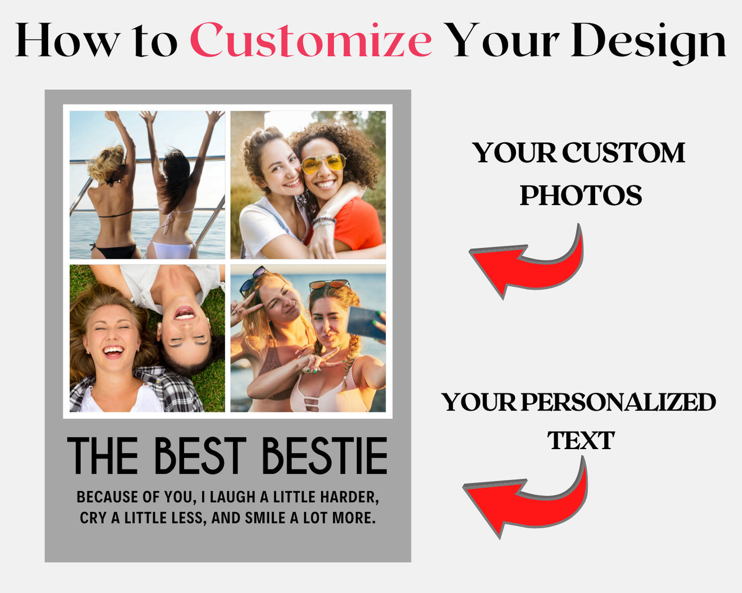 Personalized Photo Plaque for Best Friend