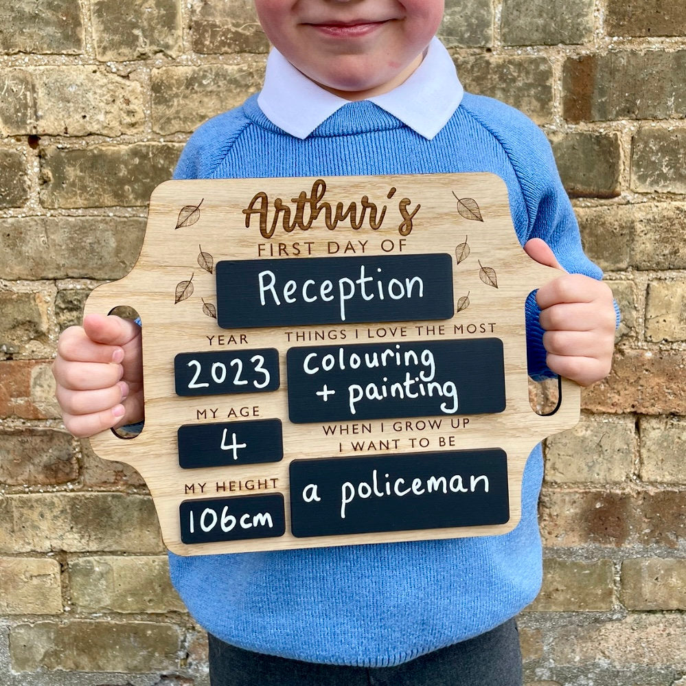 50% OFF❤️First Day of School Sign - Reusable Memory Photo Board with handles