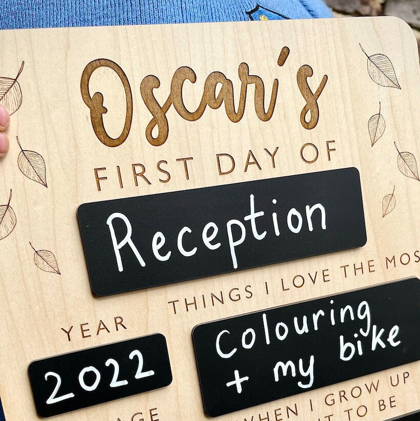 50% OFF❤️First Day of School Sign - Reusable Memory Photo Board with handles