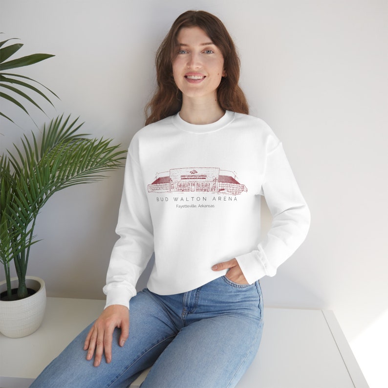Bud Walton Arena - University of Arkansas Unisex Crewneck Sweatshirt