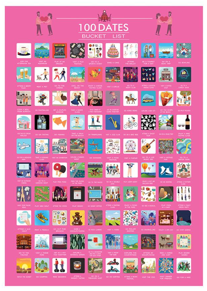 100 Dates Scratch-Off Poster(buy 2 free shipping🔥)