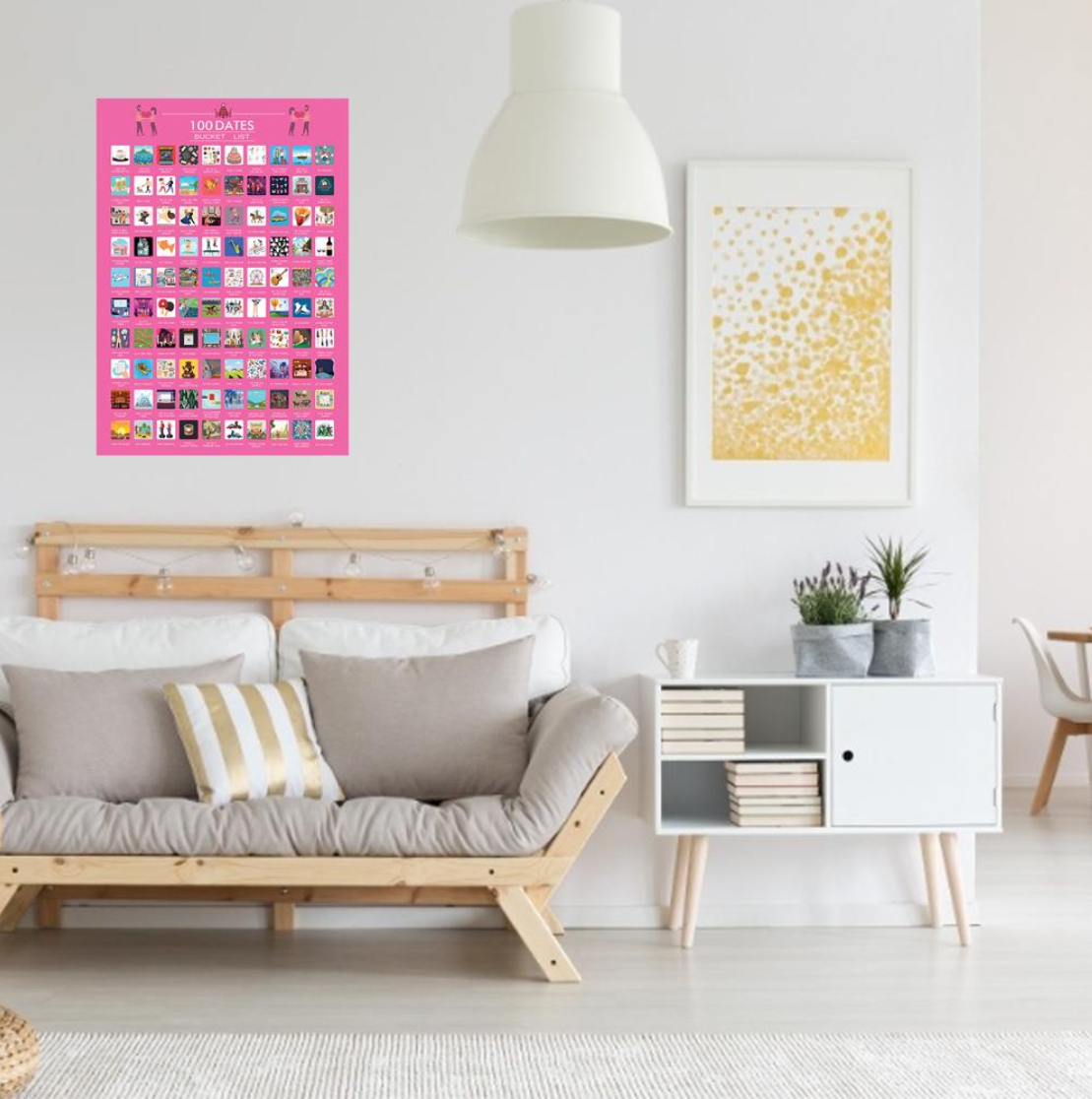 100 Dates Scratch-Off Poster(buy 2 free shipping🔥)