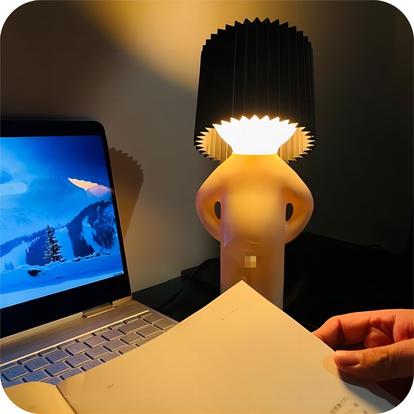 A Little Shy Man Creative Lamp