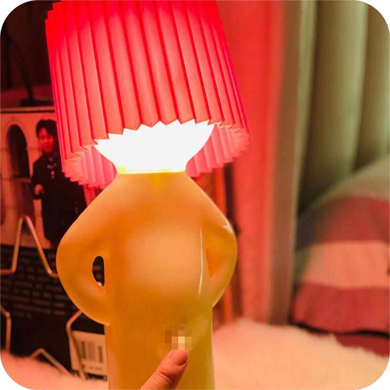 A Little Shy Man Creative Lamp