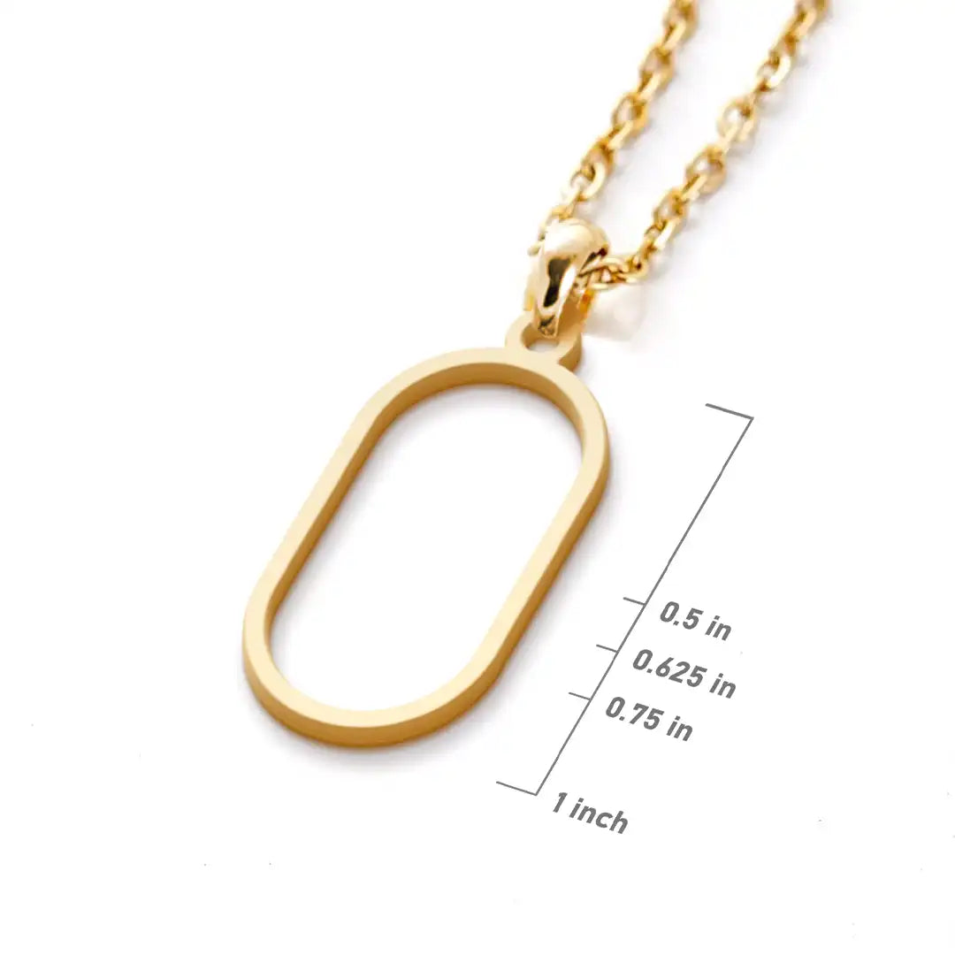 Personalized Name Monogram Necklace, Unique Design Name Logo Necklace