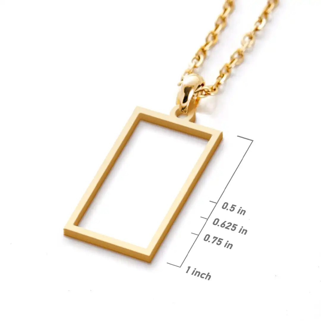 Personalized Name Monogram Necklace, Unique Design Name Logo Necklace