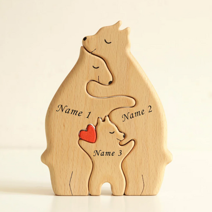 Wooden Bears Family Puzzle