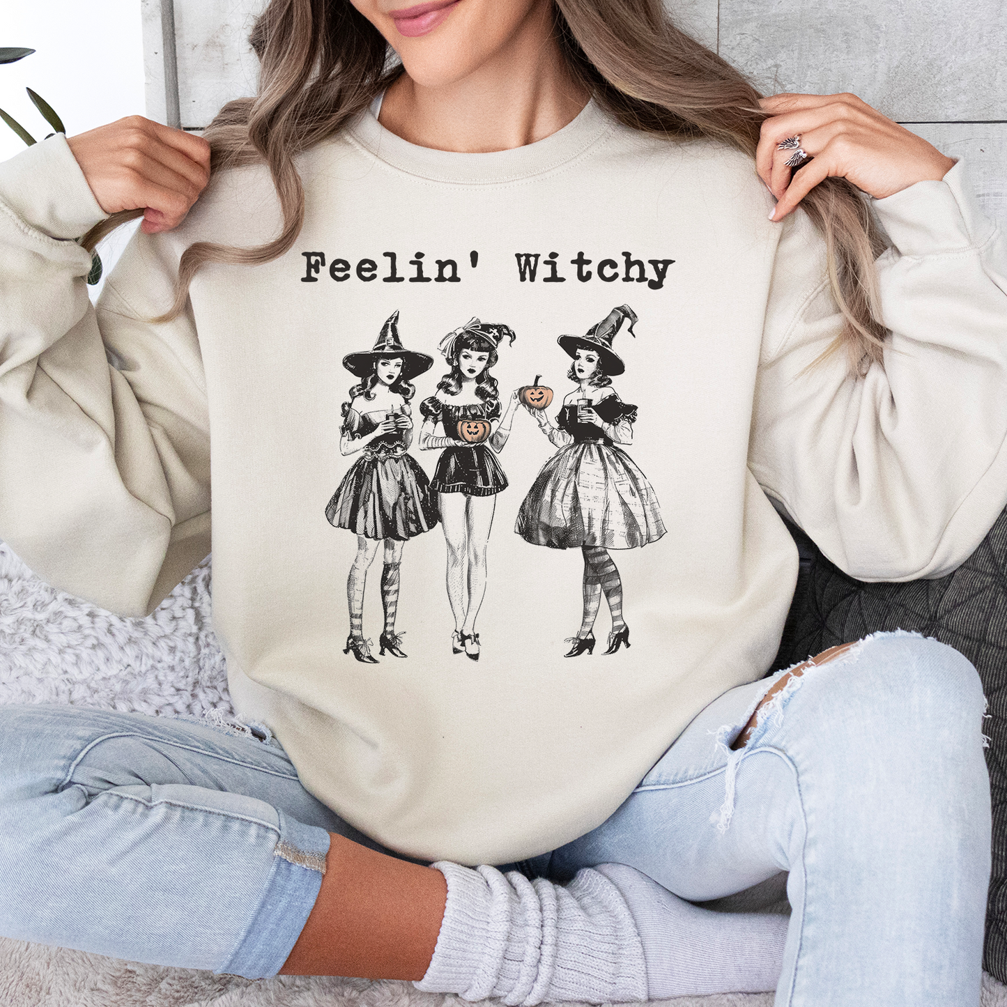 Halloween Feelin' Witchy Sweatshirt