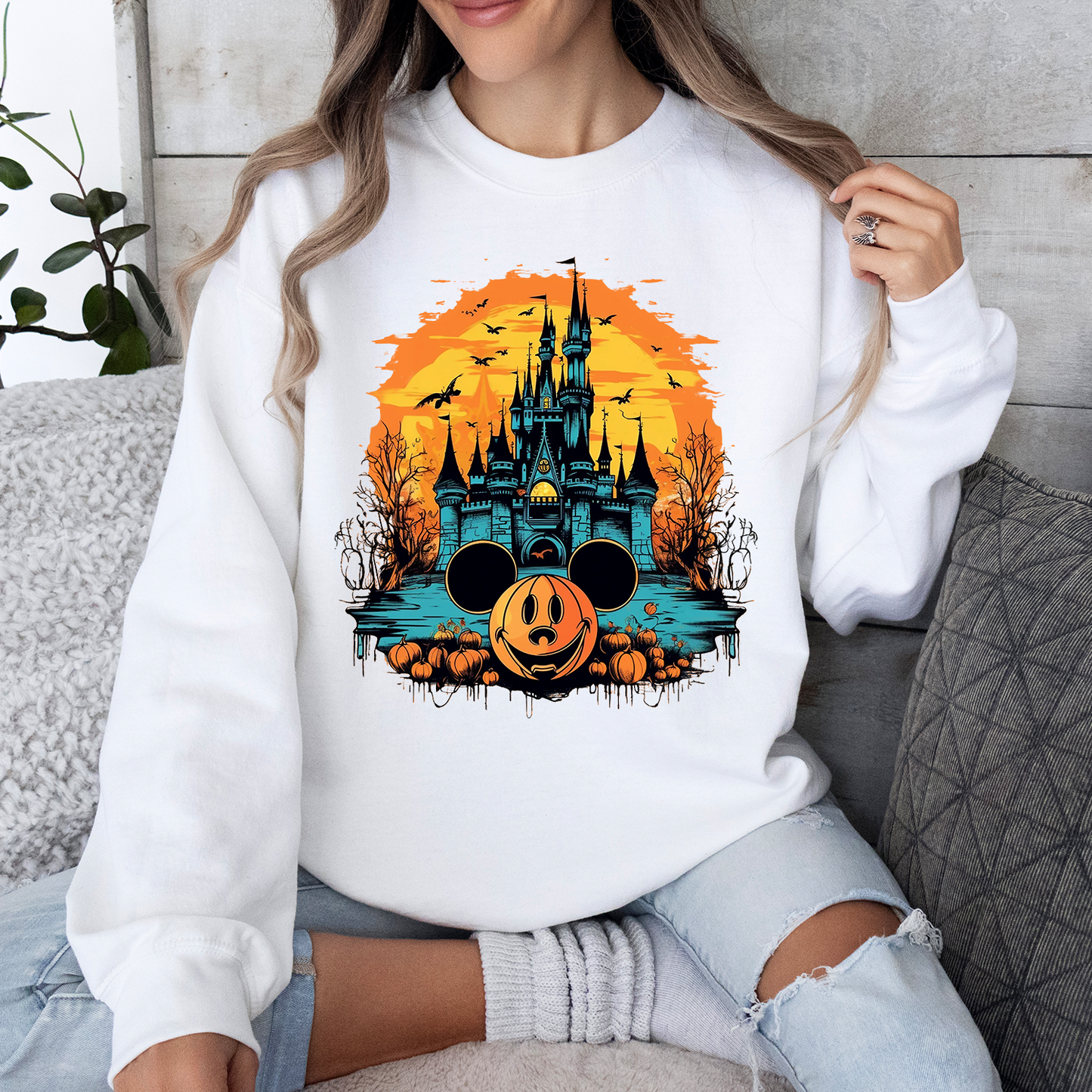 Halloween Magical Castle Mouse Sweatshirt