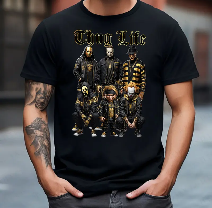 Halloween Movie THUGLIFE Shirt, Halloween Horror Characters Shirt