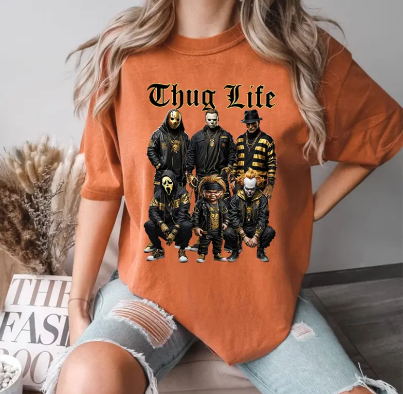 Halloween Movie THUGLIFE Shirt, Halloween Horror Characters Shirt