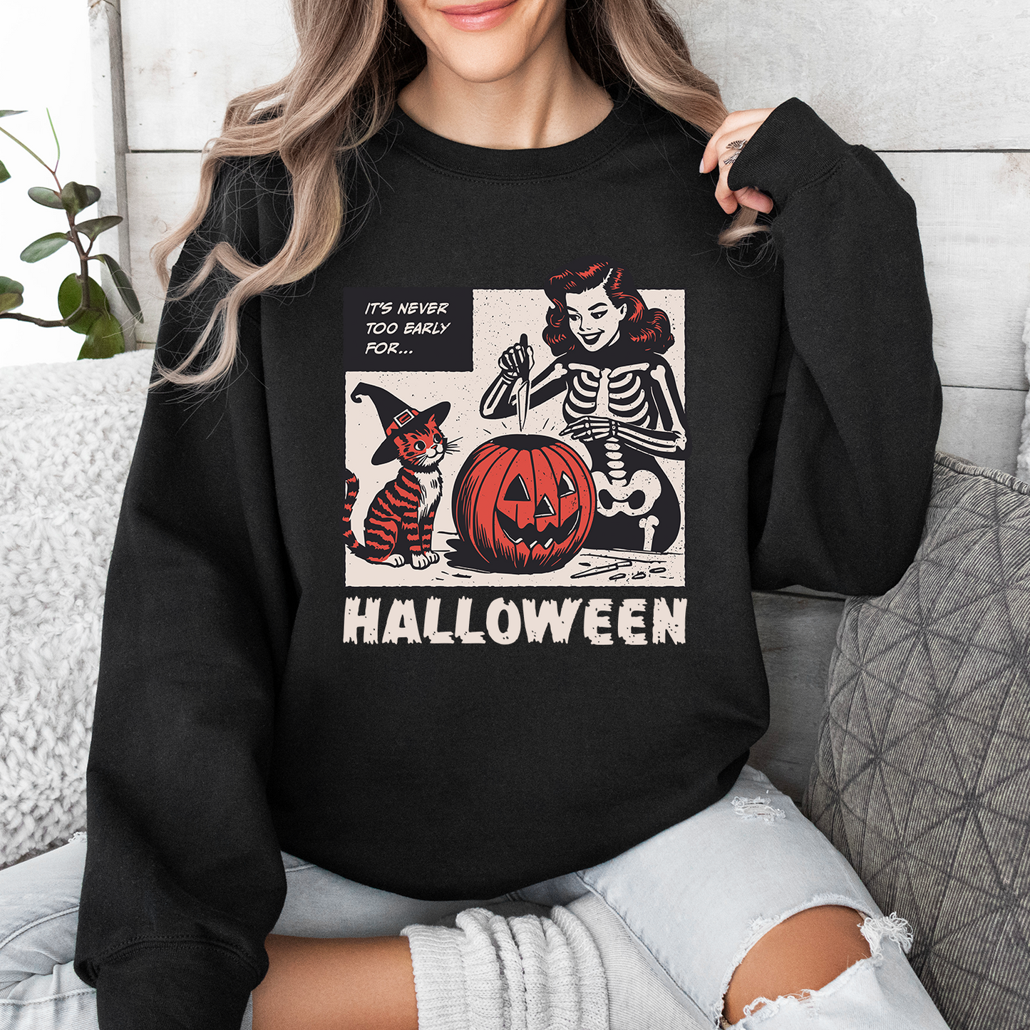 MycustoreUSA Halloween SweatShirt 2024, It's Never Too Early For, Halloweentown 1998, Witch Tee, Halloween Castle Sweatshirt, Halloween Pumpkin, Buy 2 Get 15% Off, Ship From US, Halloween Early Sale, 50% off