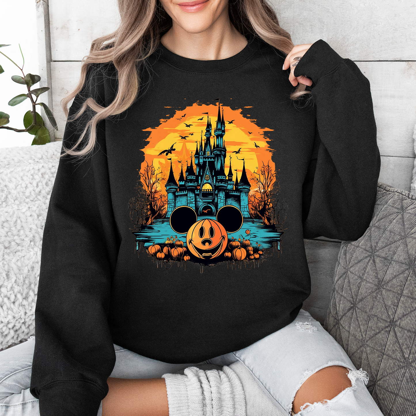 Halloween Magical Castle Mouse Sweatshirt