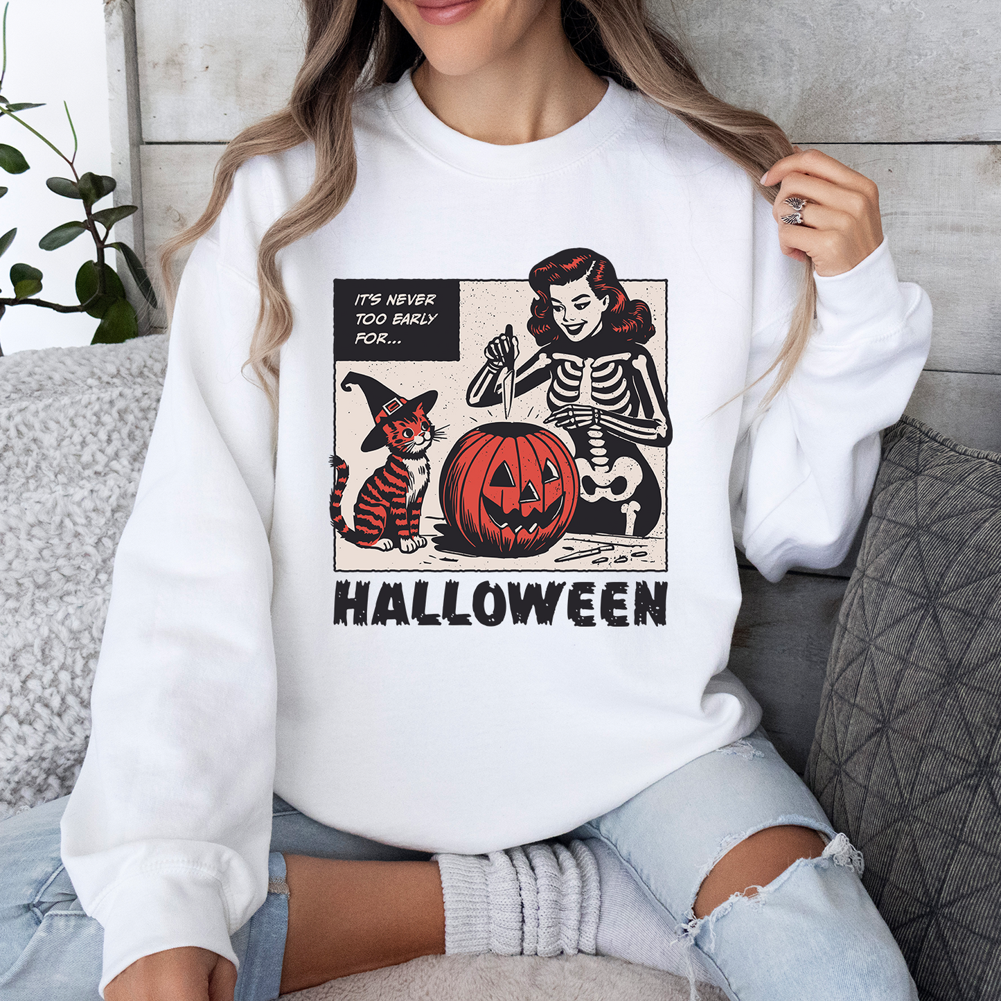 MycustoreUSA Halloween SweatShirt 2024, It's Never Too Early For, Halloweentown 1998, Witch Tee, Halloween Castle Sweatshirt, Halloween Pumpkin, Buy 2 Get 15% Off, Ship From US, Halloween Early Sale, 50% off