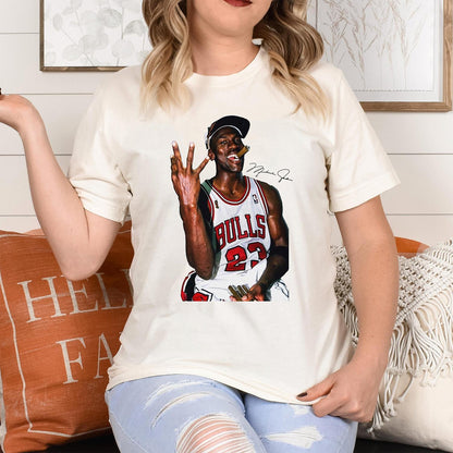 Michaell Jordann Basketball Shirt, Vintage Basketball Retro Tee