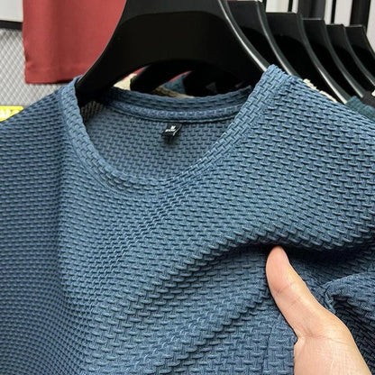Men's Comfortable Breathable Summer Mesh Short Sleeve T-Shirt(Buy 2 Free Shipping）