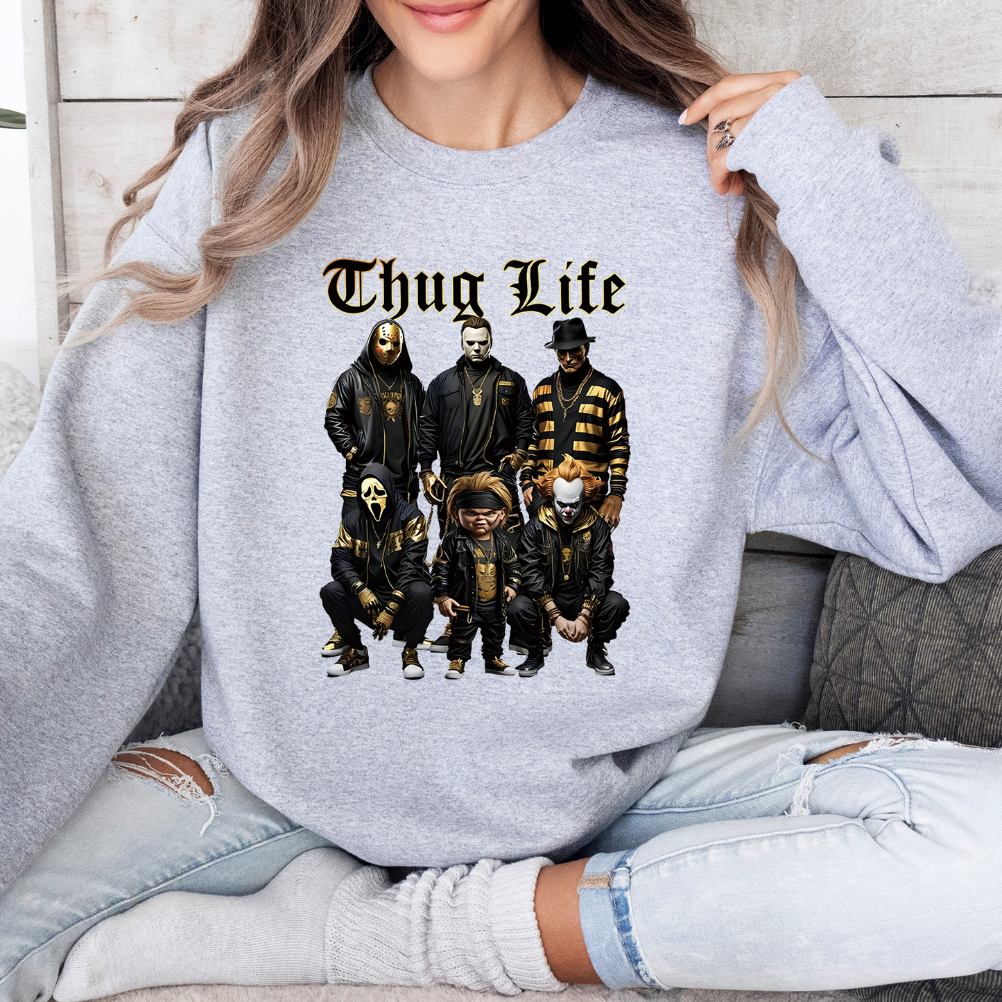 Halloween Movie THUGLIFE Shirt, Halloween Horror Characters Shirt