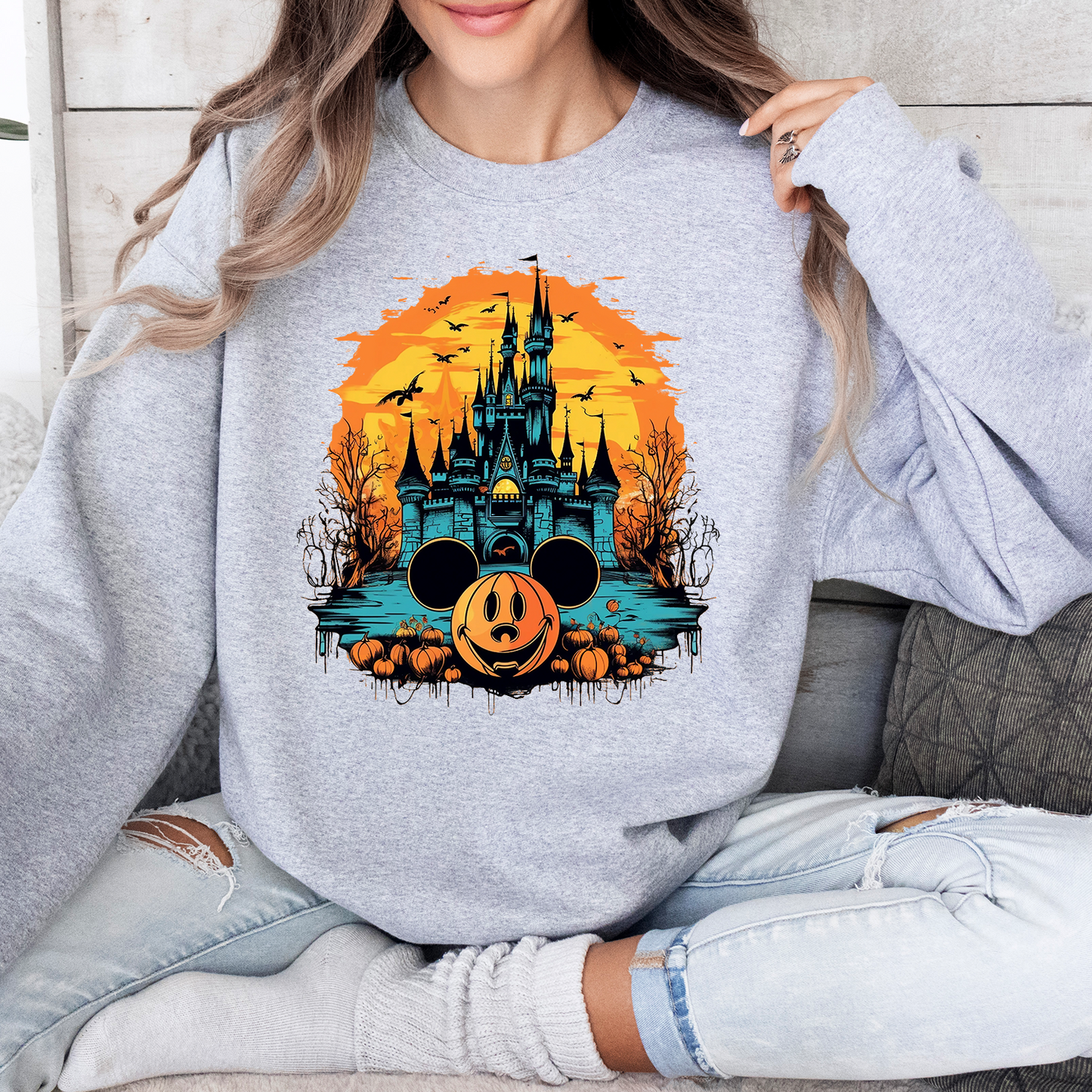 Halloween Magical Castle Mouse Sweatshirt