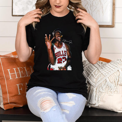 Michaell Jordann Basketball Shirt, Vintage Basketball Retro Tee