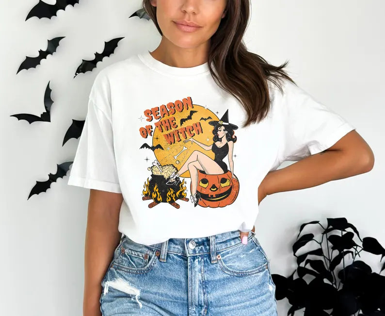 Halloween Season of the Witch Sweatshirt, Halloween Trendy Shirt