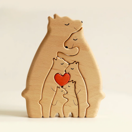 Wooden Bears Family Puzzle