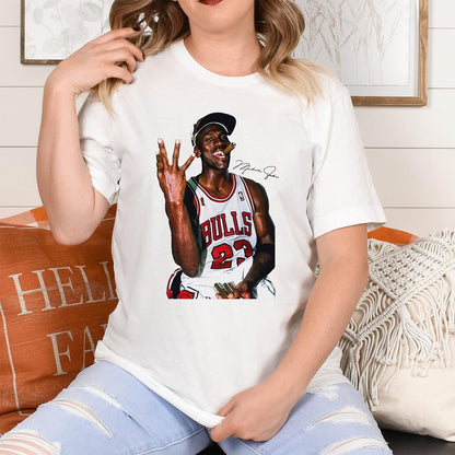 Michaell Jordann Basketball Shirt, Vintage Basketball Retro Tee