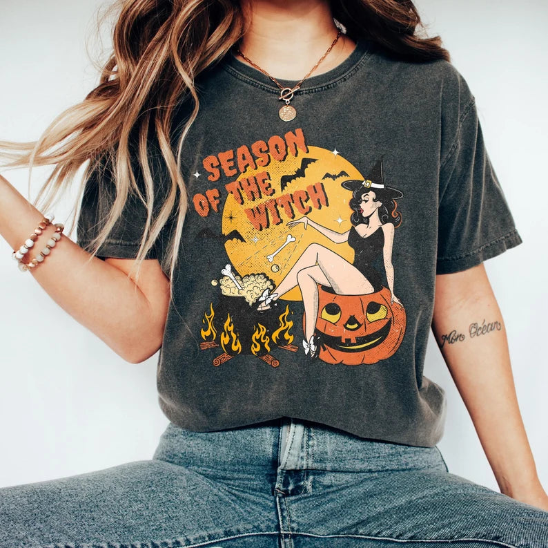 Halloween Season of the Witch Sweatshirt, Halloween Trendy Shirt