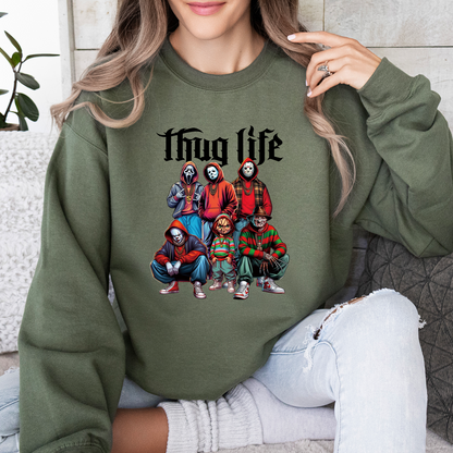 Halloween Horror Thug Life Sweatshirt, Series Killer Halloween Shirt