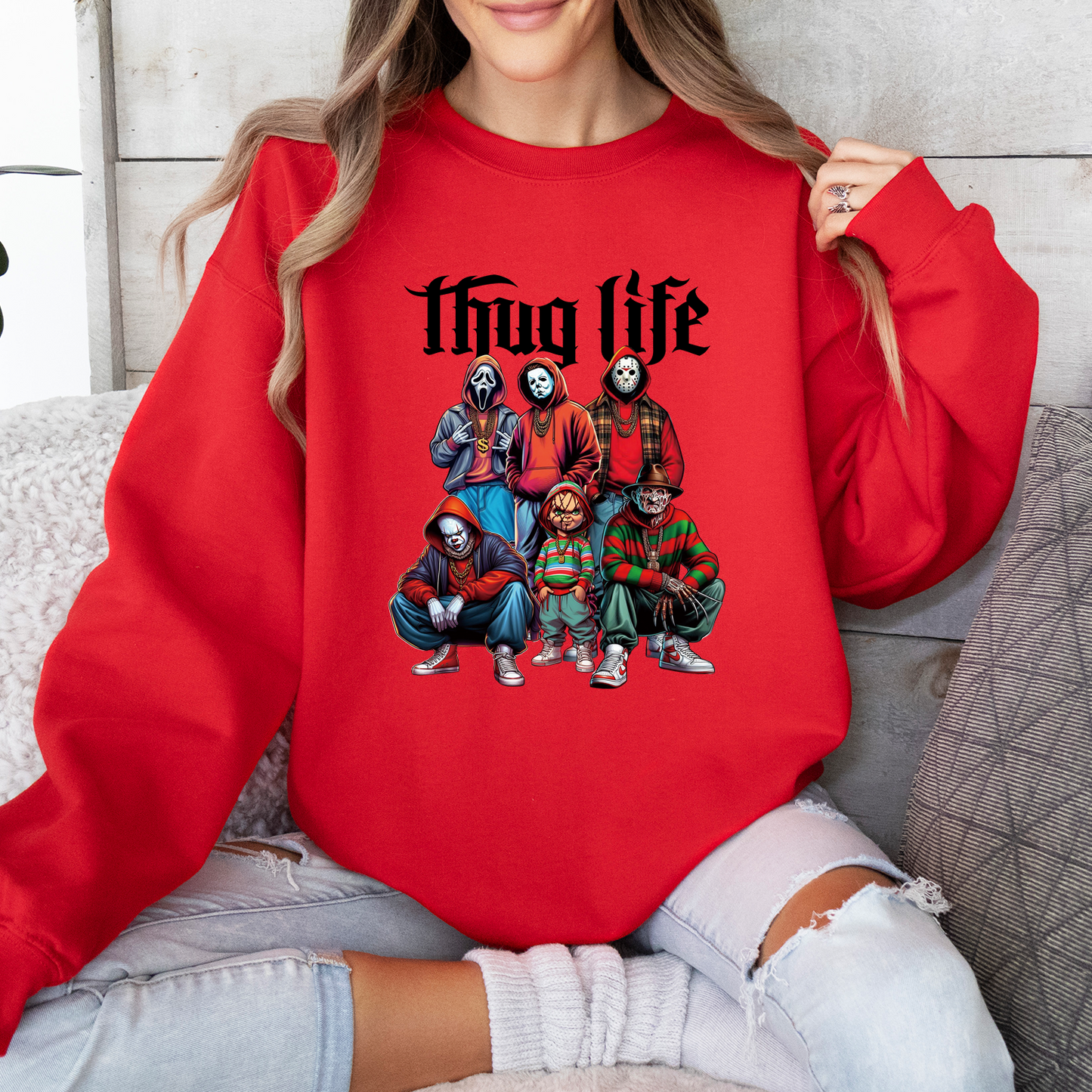 Halloween Horror Thug Life Sweatshirt, Series Killer Halloween Shirt