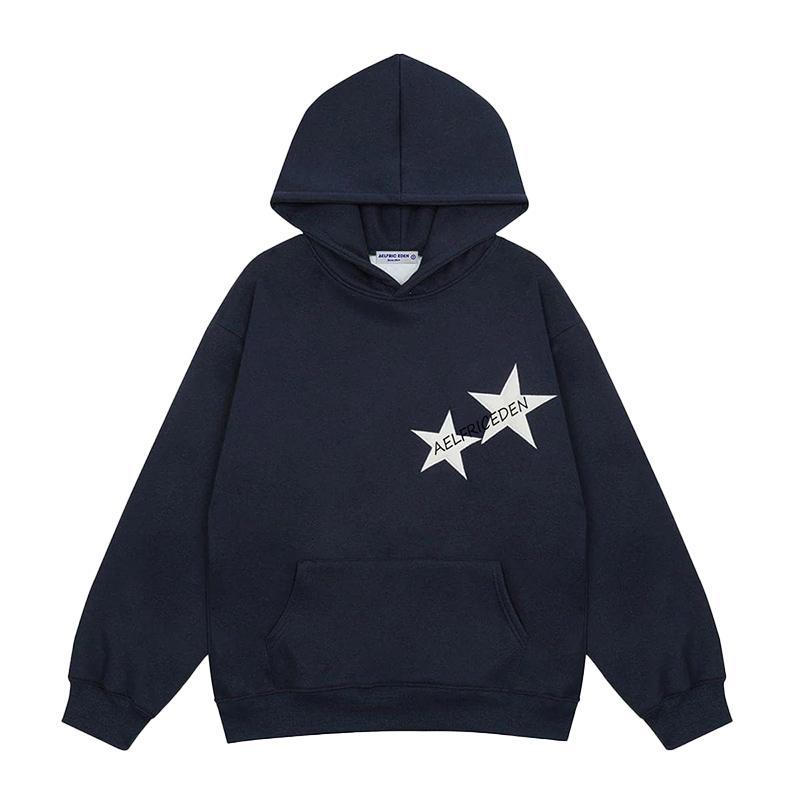 Aelfric Eden Star Print Color Contrast Pullover SweatShirt, 50% off