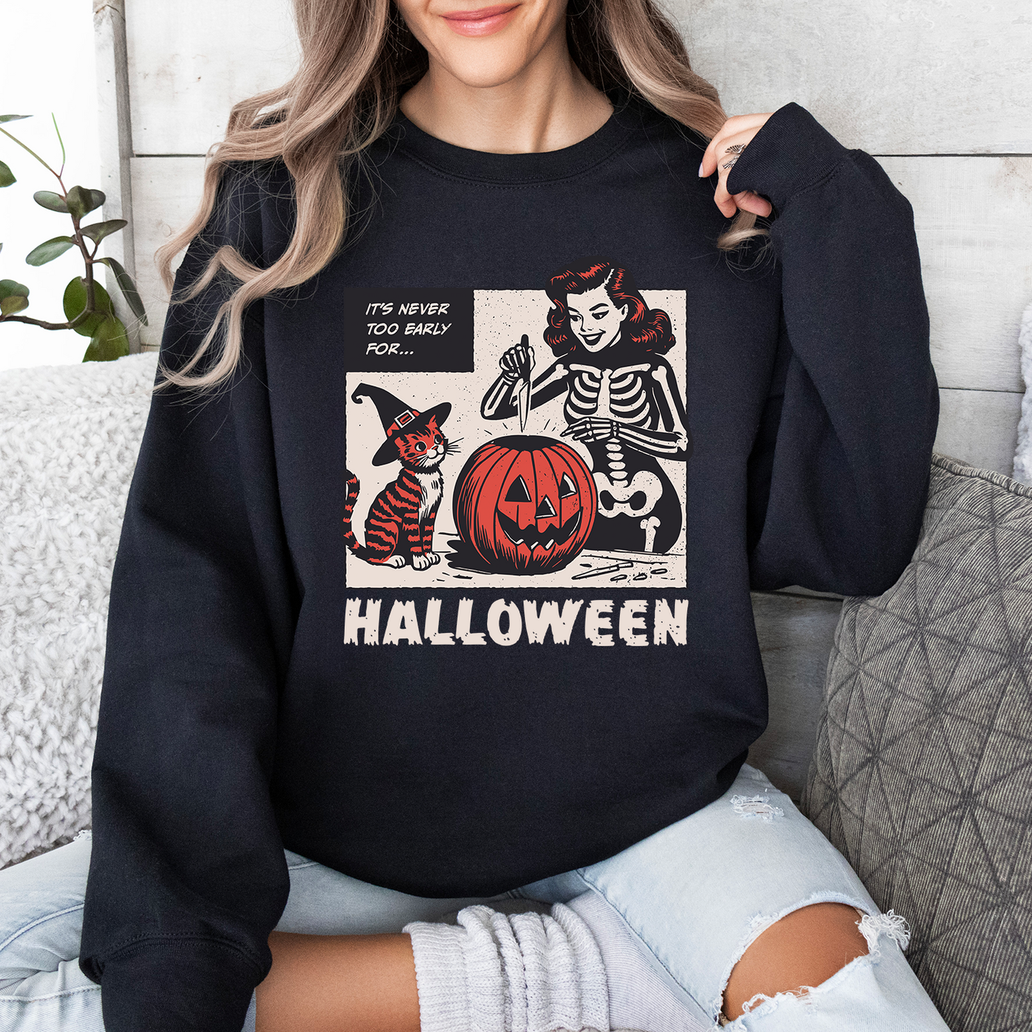 MycustoreUSA Halloween SweatShirt 2024, It's Never Too Early For, Halloweentown 1998, Witch Tee, Halloween Castle Sweatshirt, Halloween Pumpkin, Buy 2 Get 15% Off, Ship From US, Halloween Early Sale, 50% off