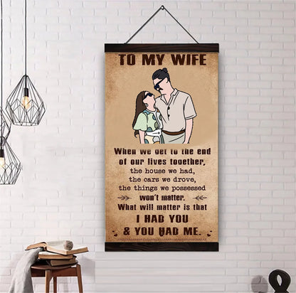 🎁TO MY WIFE-CANVAS POSTER🎁(Buy 2 Get Free Shipping)
