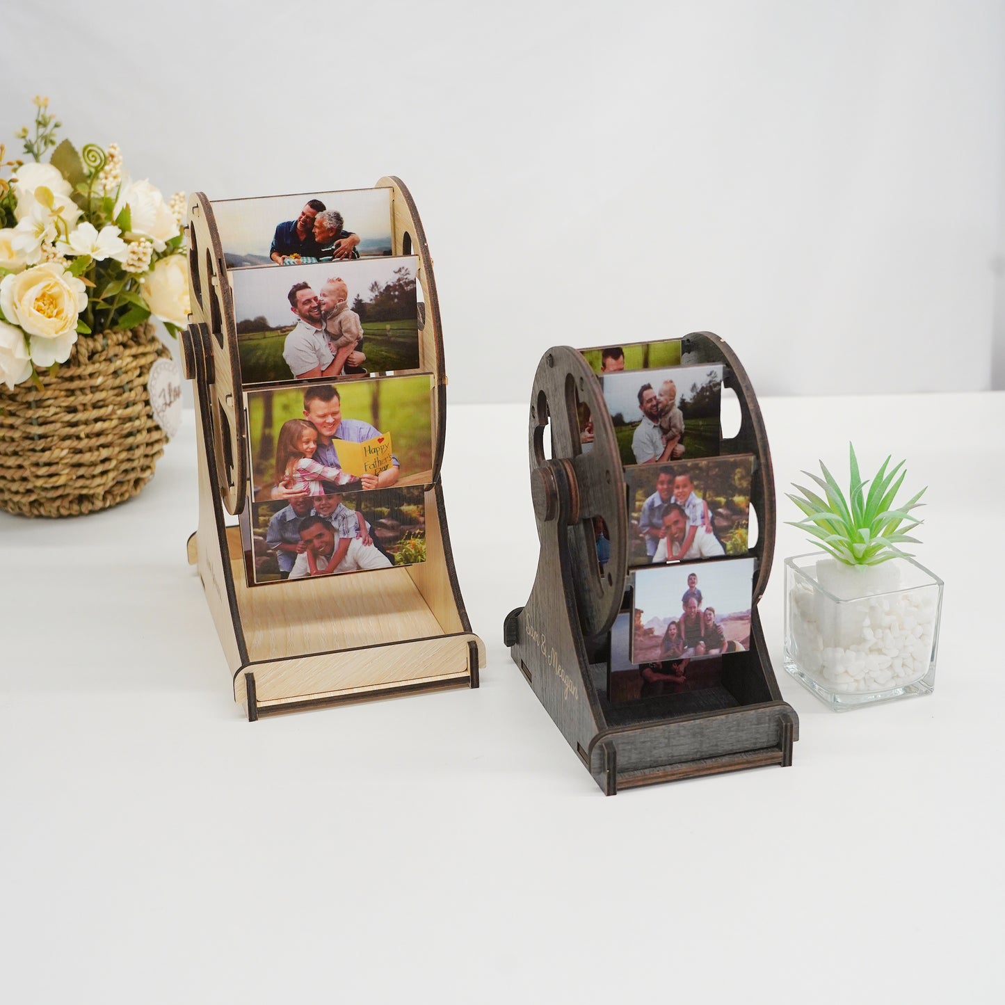 (To Dad)Personalized Mini Ferris Wheel with Photos(buy 2 free shipping❤️)