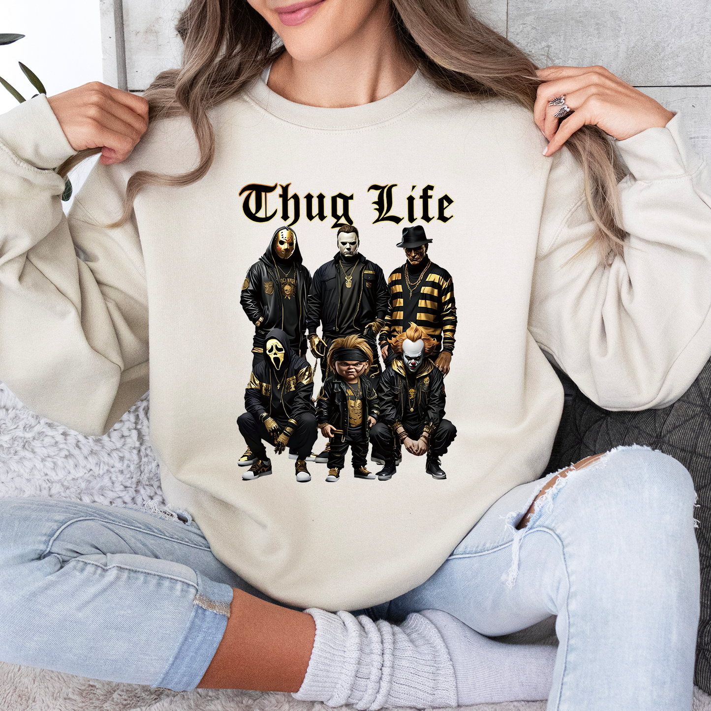 Halloween Movie THUGLIFE Shirt, Halloween Horror Characters Shirt