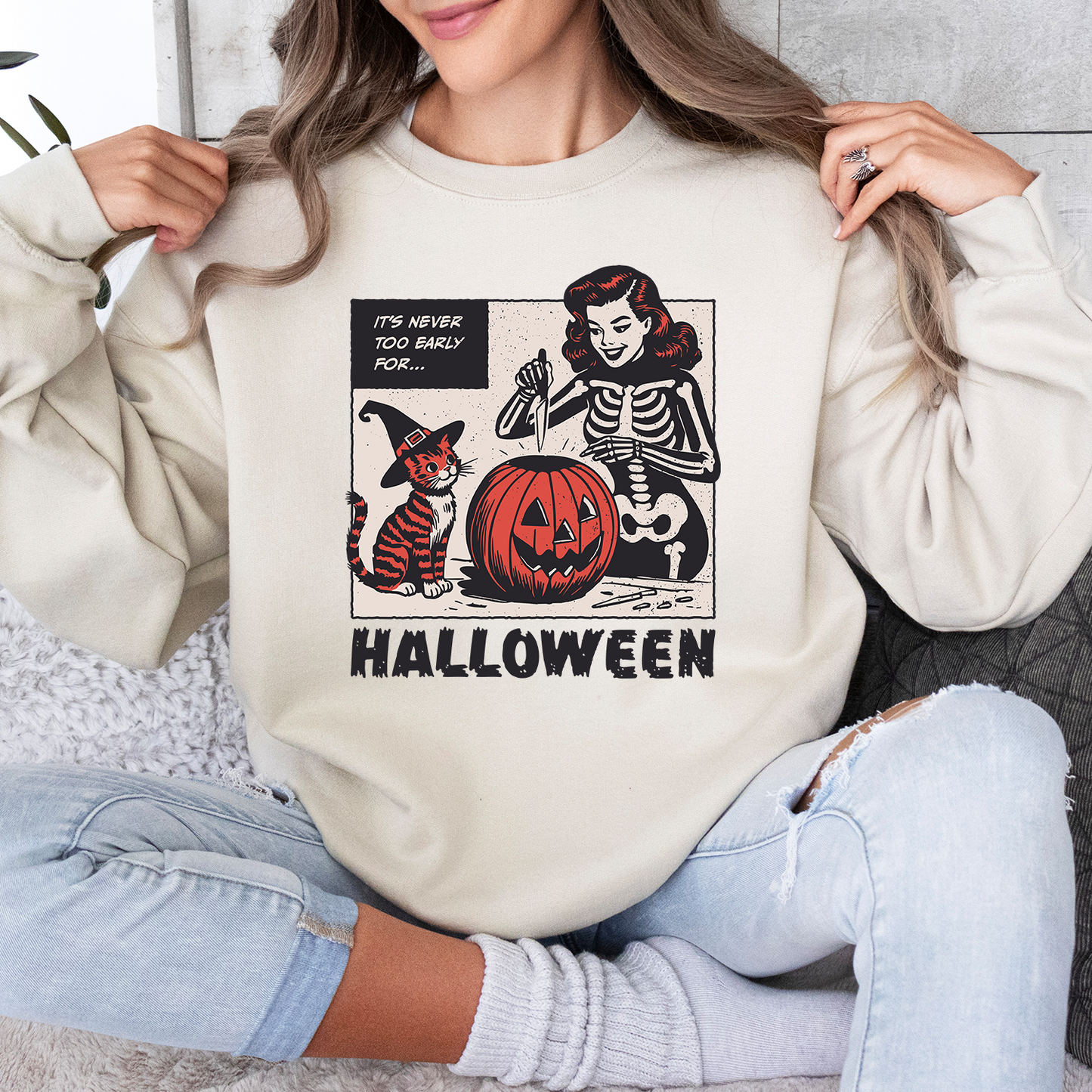 MycustoreUSA Halloween SweatShirt 2024, It's Never Too Early For, Halloweentown 1998, Witch Tee, Halloween Castle Sweatshirt, Halloween Pumpkin, Buy 2 Get 15% Off, Ship From US, Halloween Early Sale, 50% off