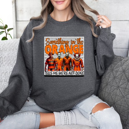 Halloween Scary Movie Thug Life Sweatshirt, Something In The Orange