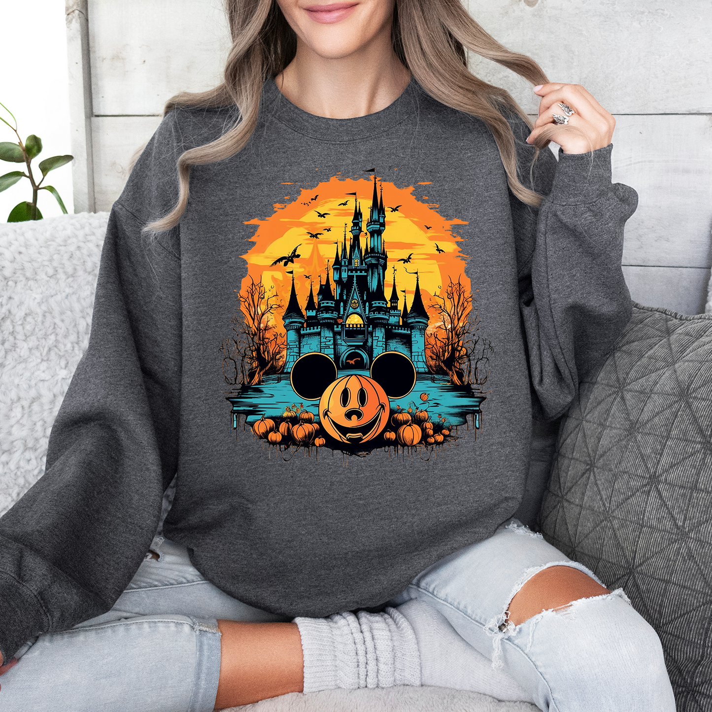 Halloween Magical Castle Mouse Sweatshirt