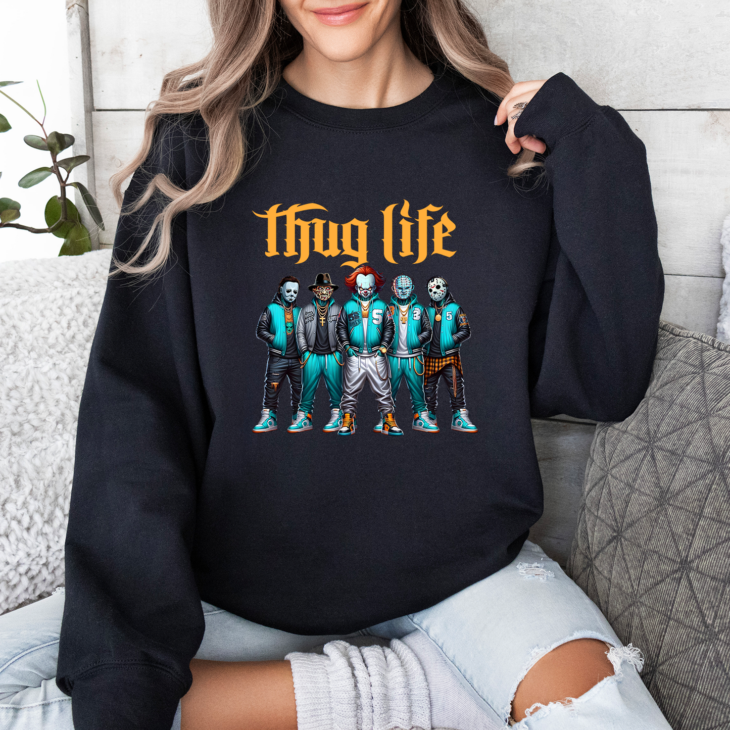 Halloween Thug Life Horror Shirt, Gangster Killer Shirt