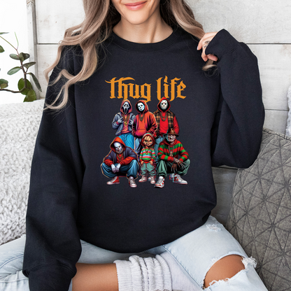 Halloween Horror Thug Life Sweatshirt, Series Killer Halloween Shirt