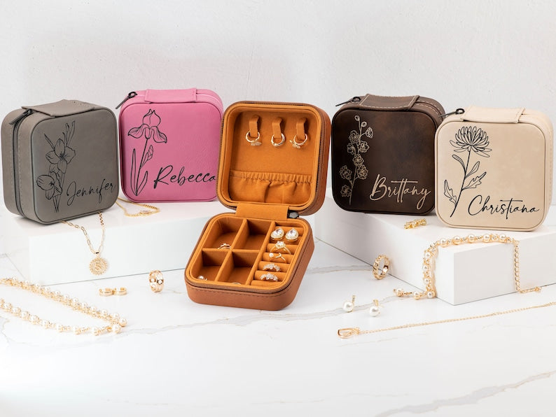 Custom Leather Jewelry Organizer