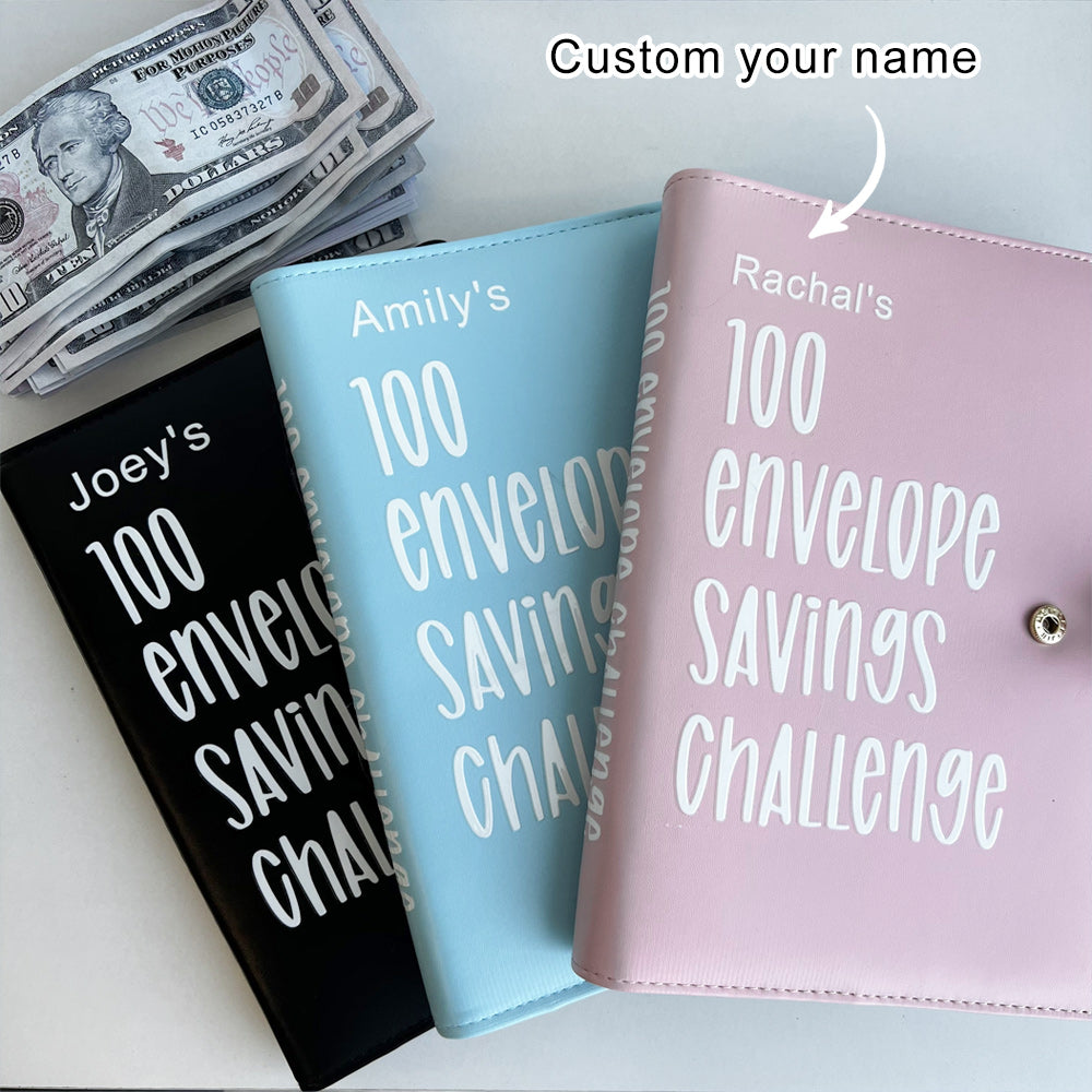 Custom 100 Envelope Challenge Binder-Easy And fun Way To Save $5,050