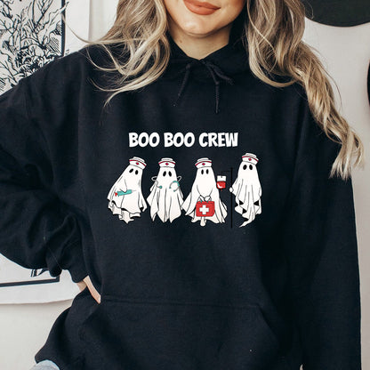 Boo Boo Crew Cute Ghost Halloween Crewneck/Hoodie