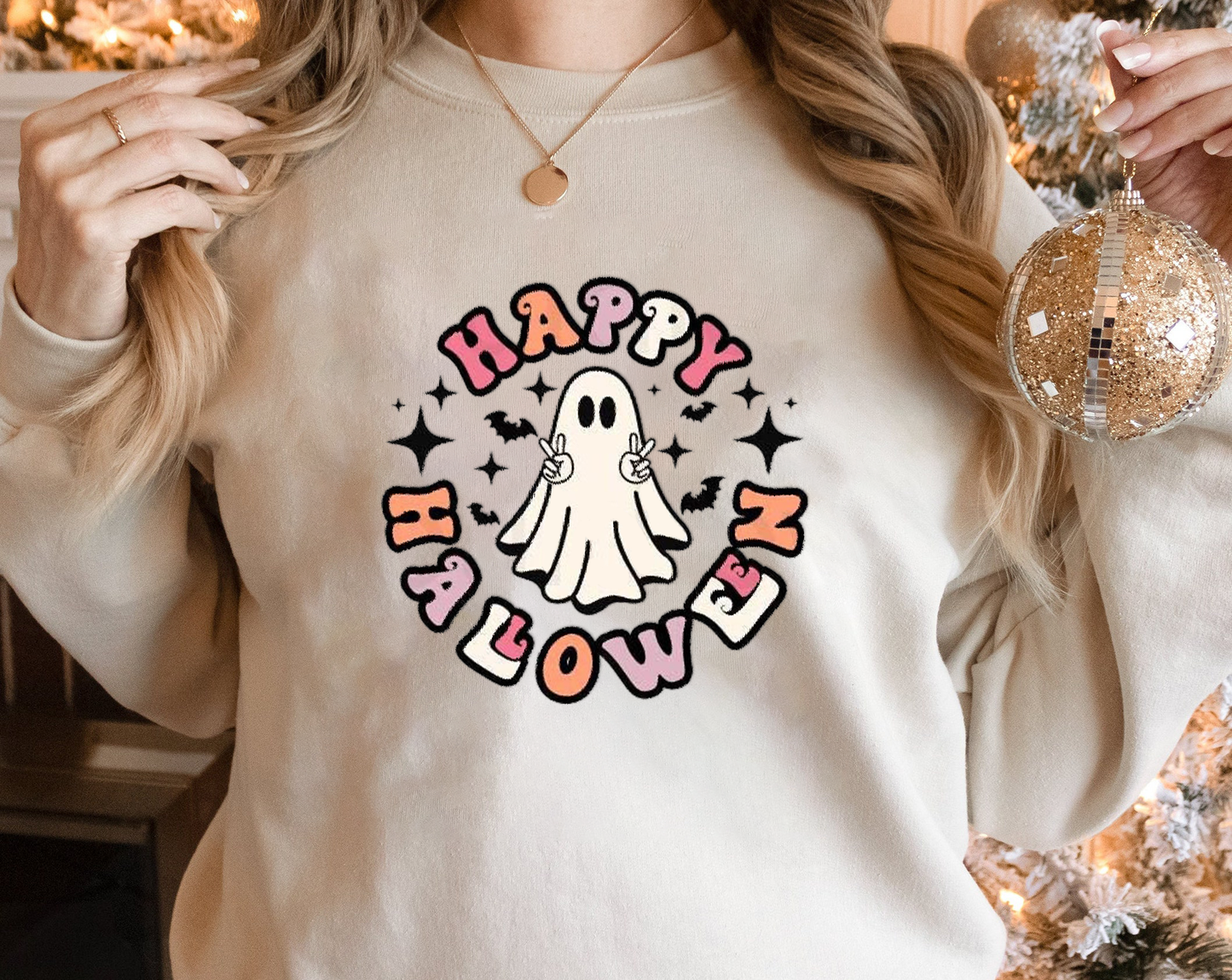 Halloween Printed Sweatshirt  XVII