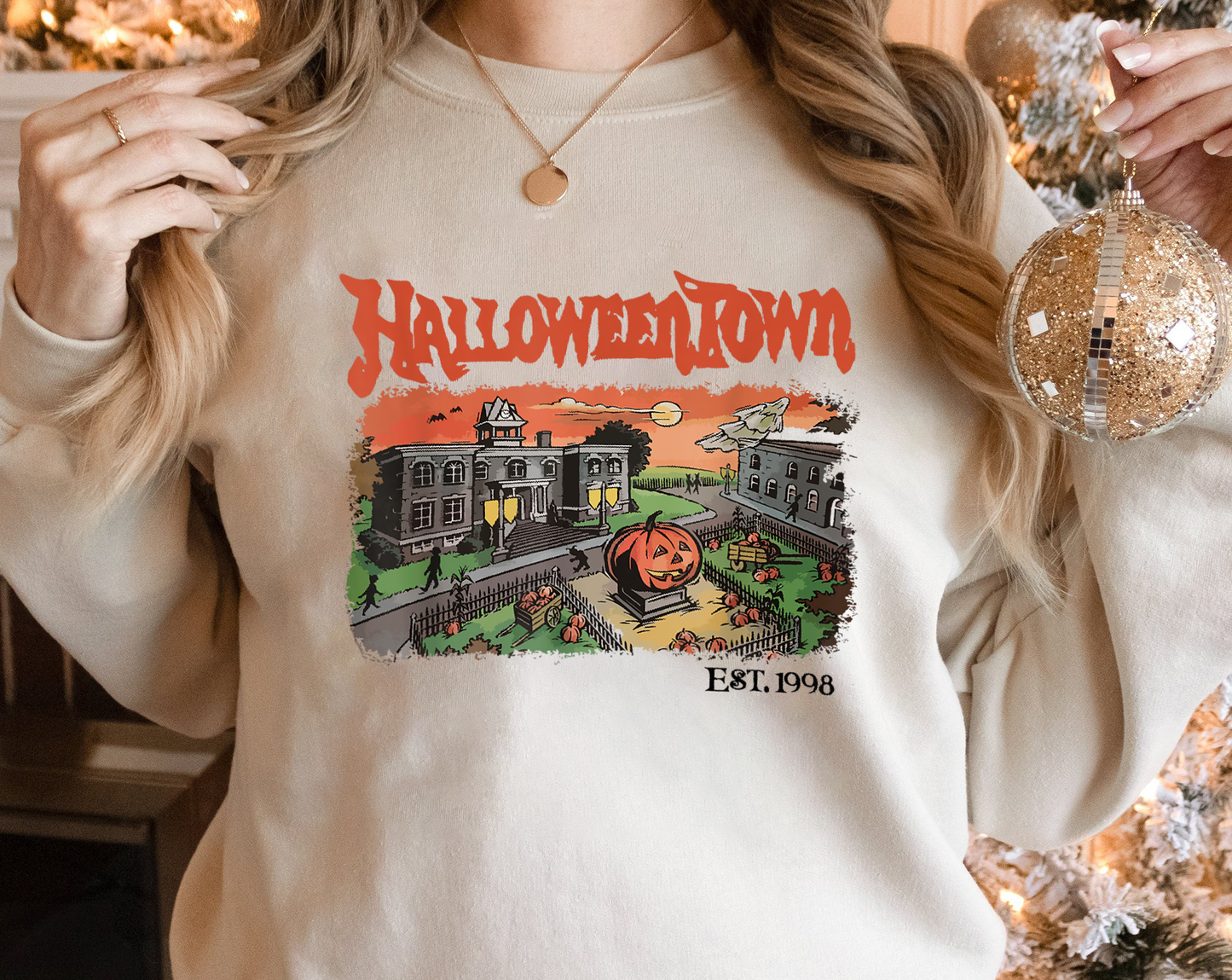 Halloween Printed Sweatshirt  XXIX