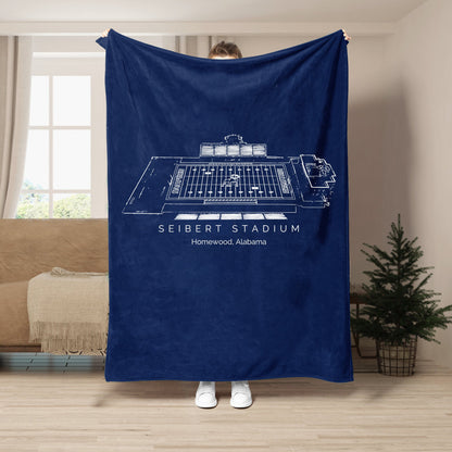 Seibert Stadium - Samford Bulldogs football,College Football Blanket